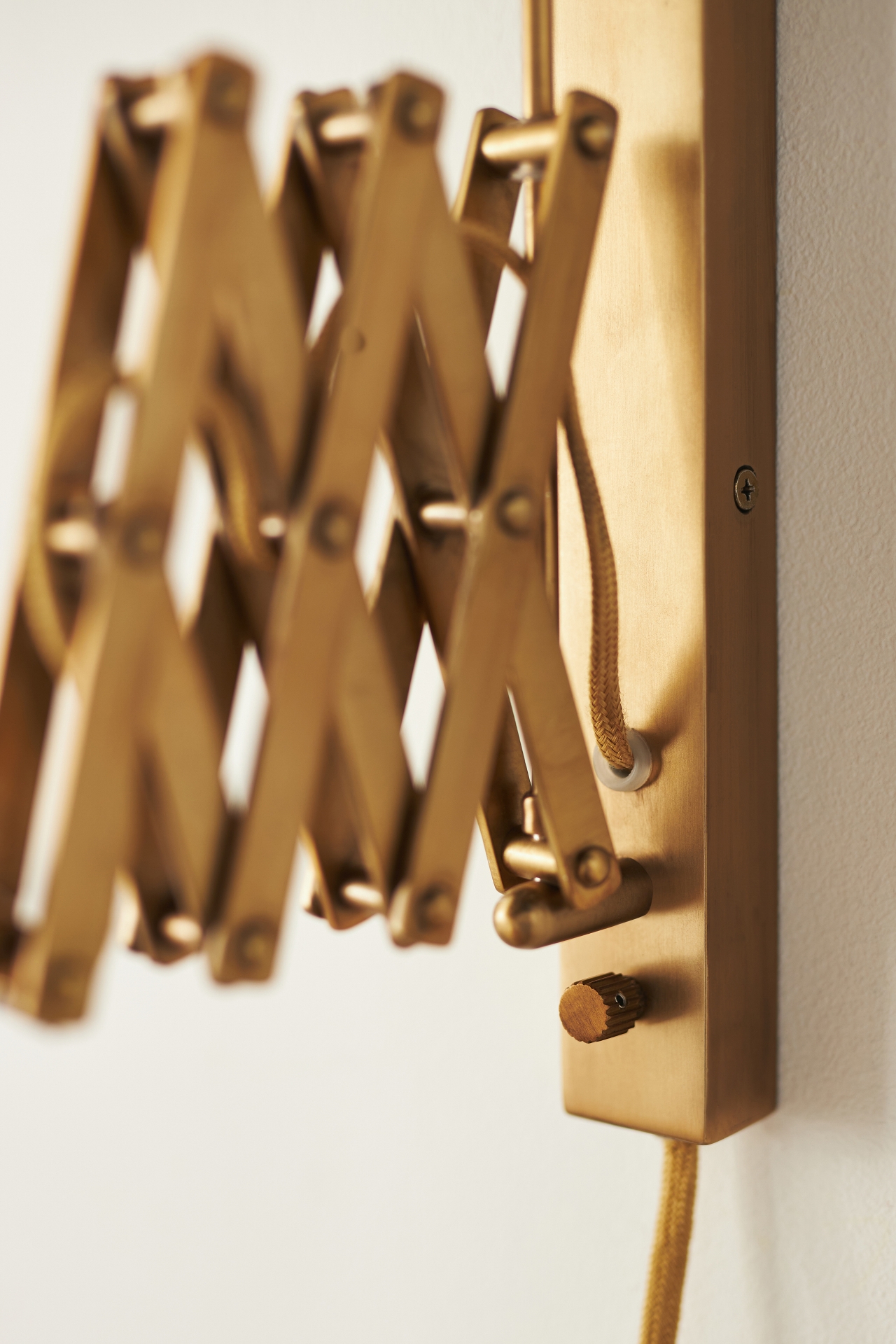 Katie Hodges Brass Accordion Sconce