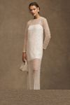 bhldn willow sheer pearl maxi shift dress BHLDN WILLOW DRESS XS SHEER PEARL MAXI SHIFT SLIP UNDER IVORY NWTS $650