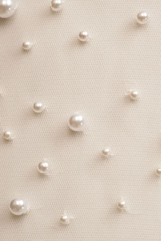BHLDN Willow Sheer Pearl Maxi Shift Dress #4