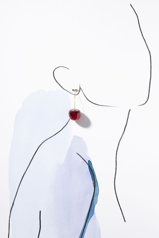 Cherry Drop Earrings #3