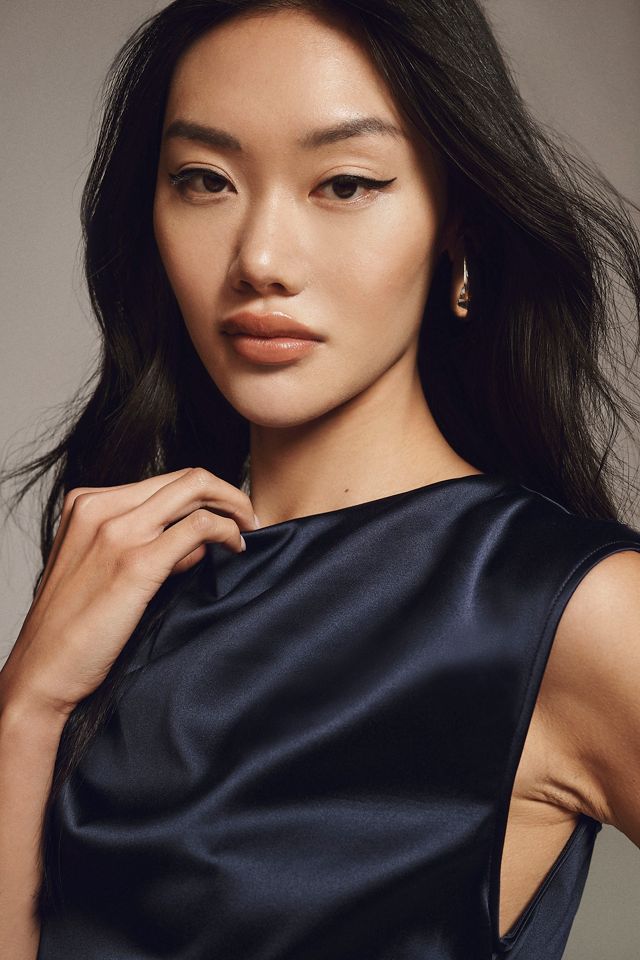 black lace strapless dress Dulcie | Black Lace And Satin Bandeau Midaxi Dress With Wrap-Details