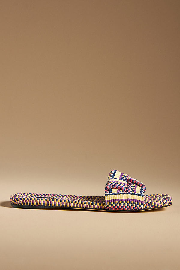 Amambaih Martina Flatform Sandals In Purple