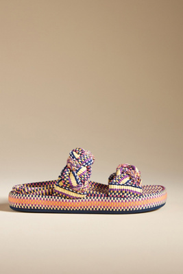 Amambaih Daniela Slide Sandals In Purple