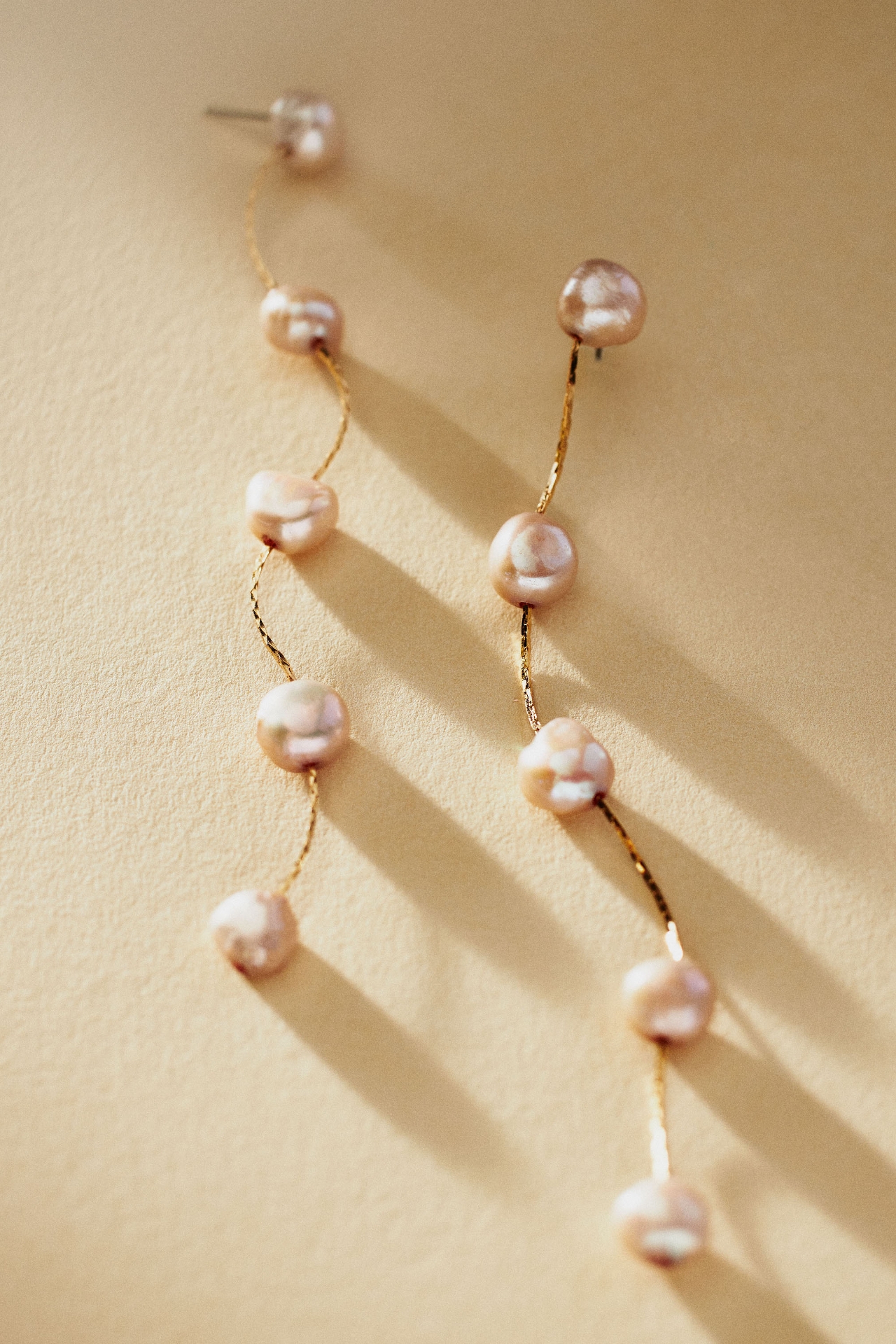 Ettika Dripping Pearl Delicate Drop Earrings