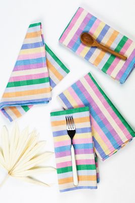 Archive New York Maxine Rainbow Napkins, Set of 4