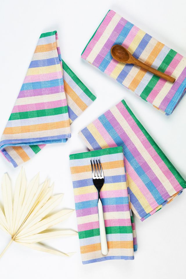 Cloth Napkins 12-Set (Solid Colors) Earthy Rainbow