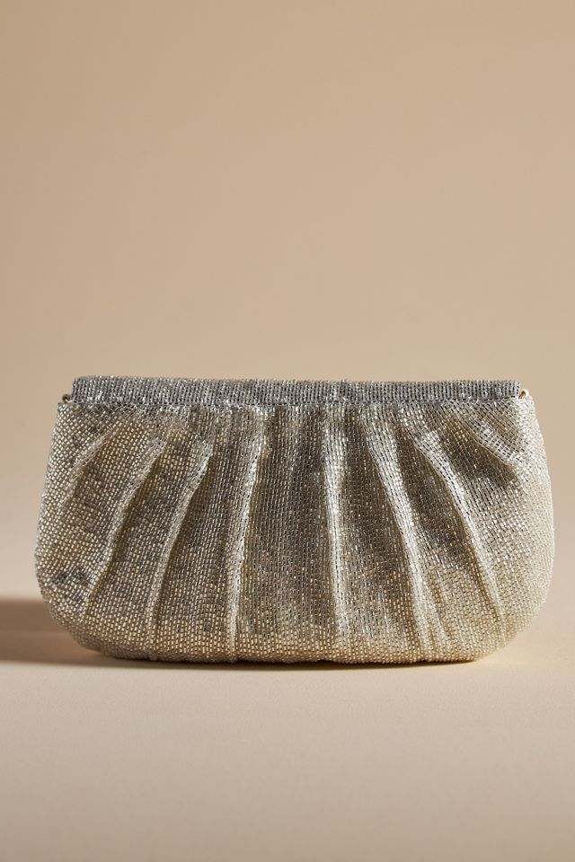 Maeve Beaded Bow Chain-Strap Clutch Bag #1