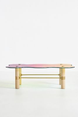 Anthropologie Bisi Coffee Table In Pink