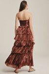 Hutch Tiered Tulle Maxi Dress Size 6 Formal Party Cocktail Colorful Abstract