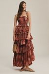 Girls Lace Dress Flower Tiered Tulle Maxi Dress Long Sleeve Princess For Wedding Party Children Clothes 1-10Y E17104