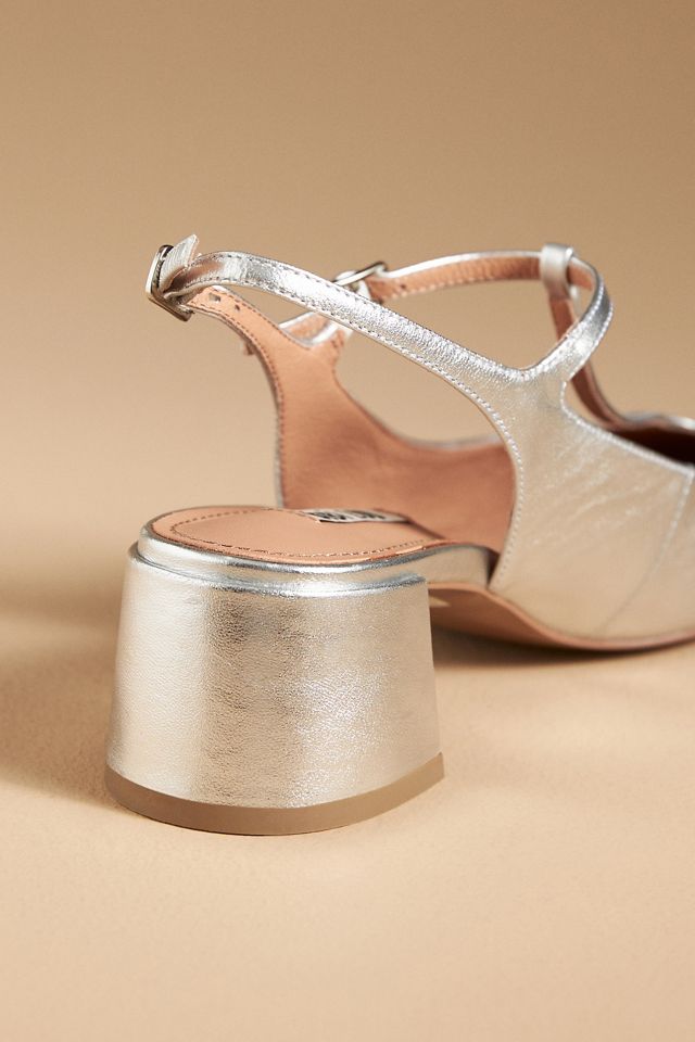 Bibi Lou Mignon Leather Block Kitten Heels #2