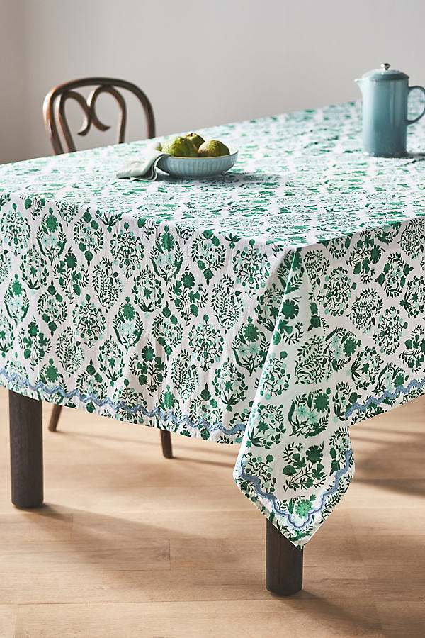 Anthropologie Meera Tablecloth In Green