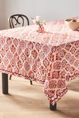 Anthropologie Meera Tablecloth In Red