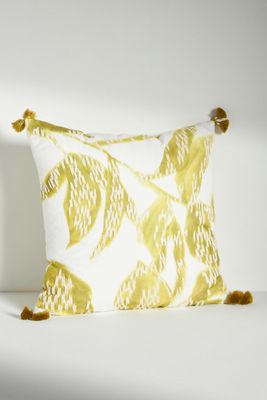 Foliage Tassel Square Cushion
