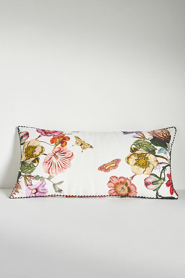 Anthropologie Rowena Floral Rectangle Cushion In Multi