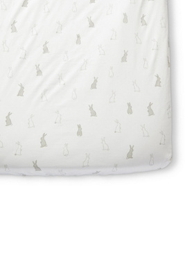 Pehr Crib Sheet In White