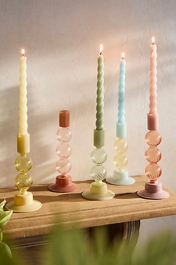 Bauble Glass Candlestick
