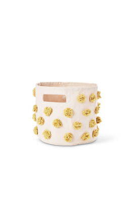 Pehr Pint-size Canvas Basket In White