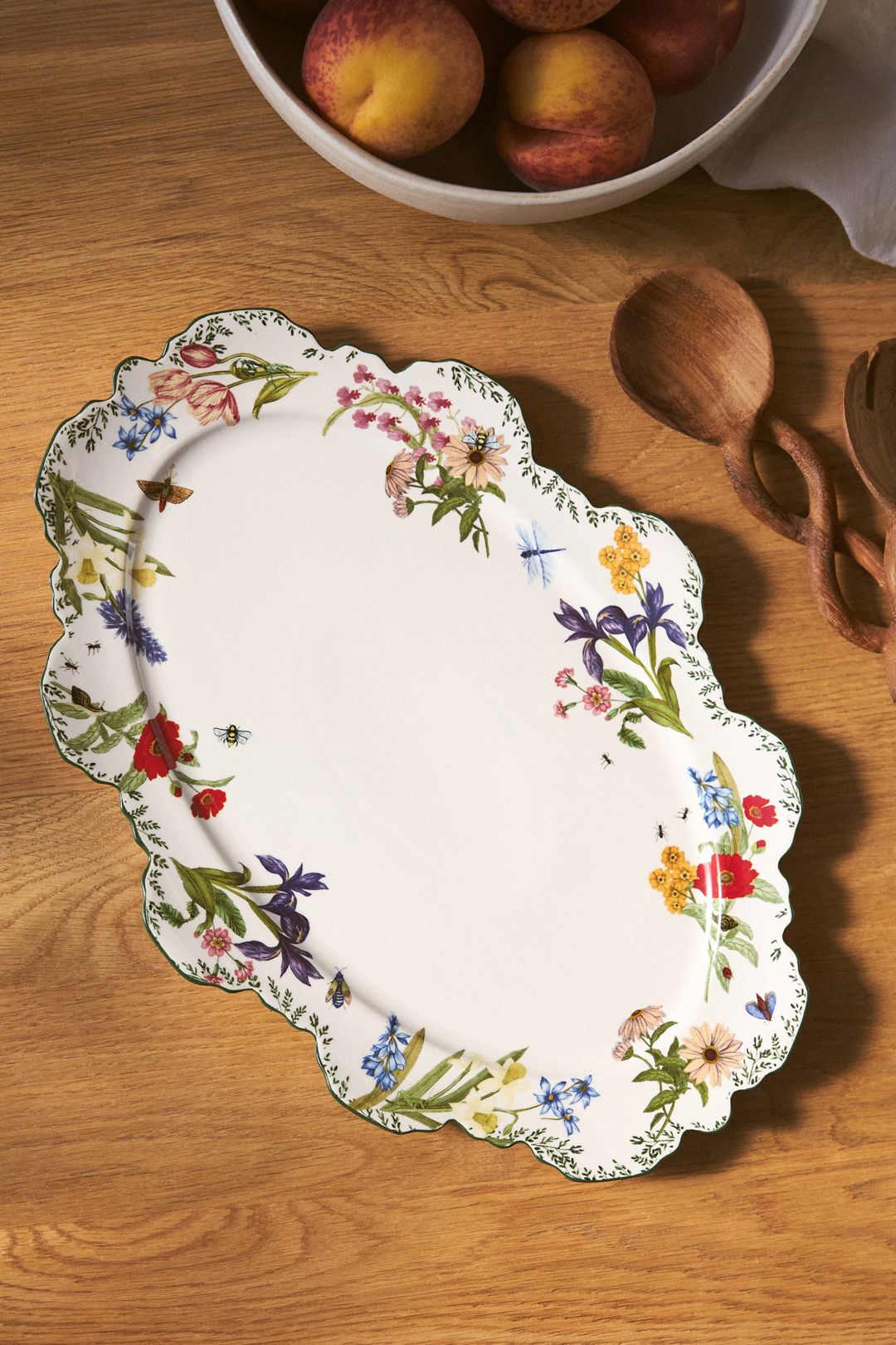 Eden Platter - Green Pattern, Standard, One Size