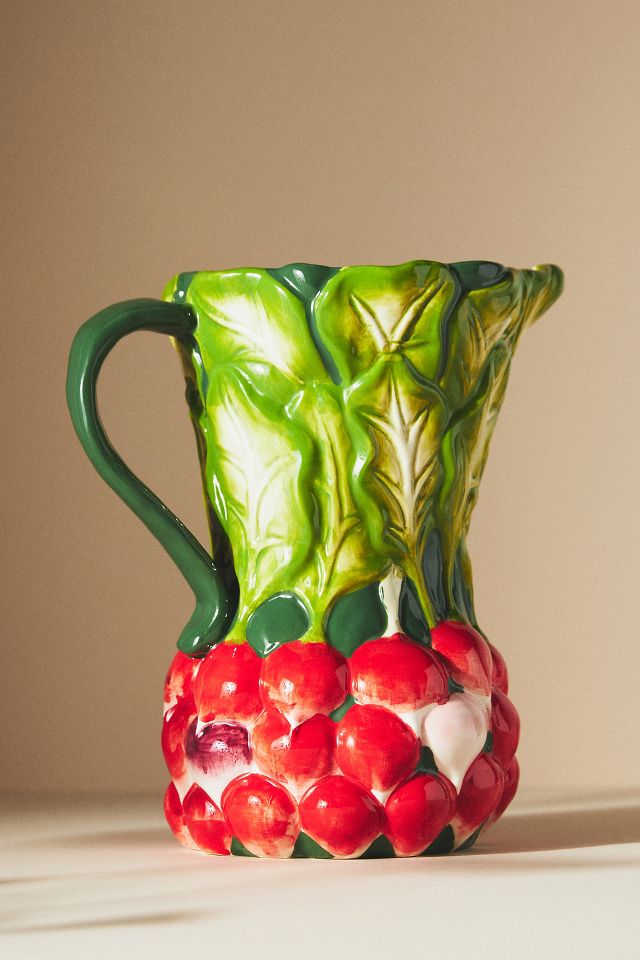 Farmstand Vegetable Radish Pitcher