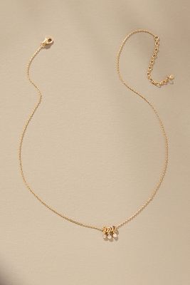 Gold-Plated Tiny Charm Pendant Necklace