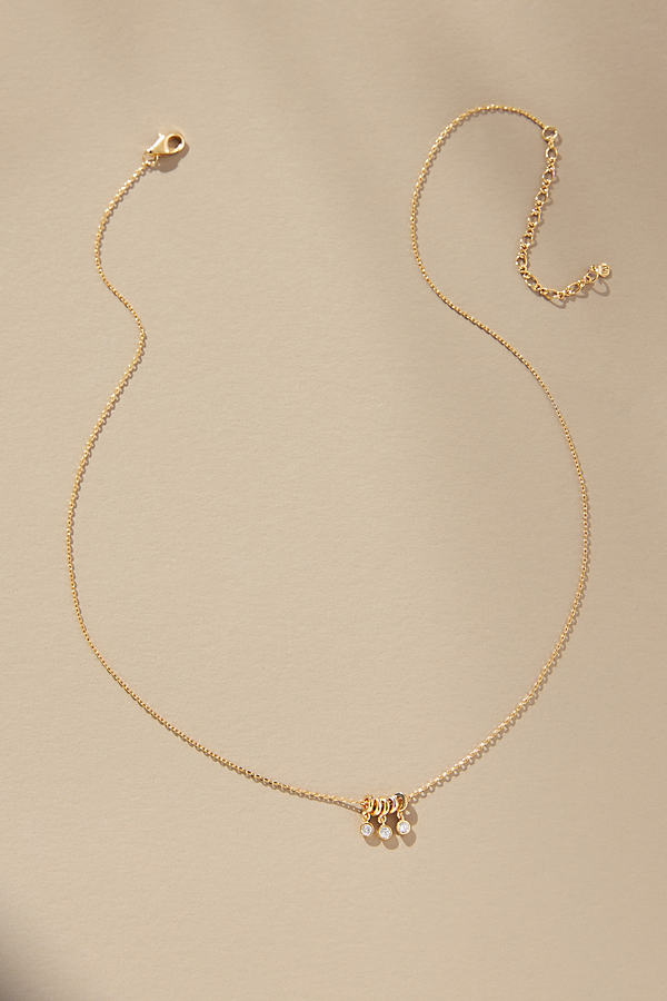 Gold-Plated Tiny Charm Pendant Necklace