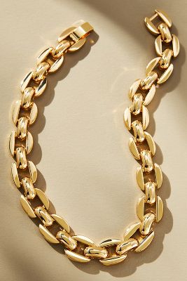 By Anthropologie Chunky Chain Necklace In Gold