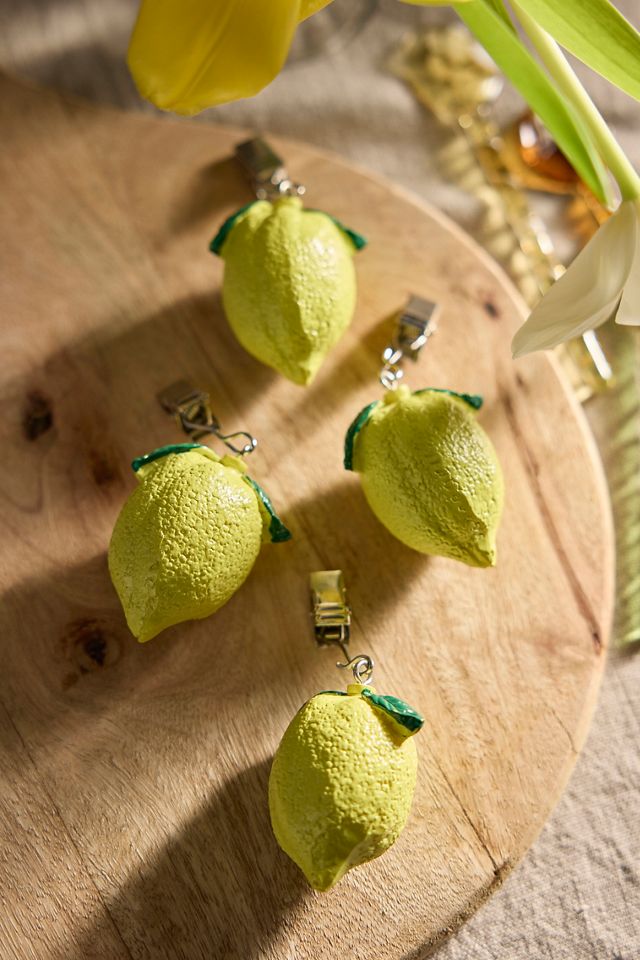 Lemon Tablecloth Weights, Set of 4 #1
