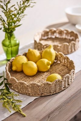 Woven Paper Trays, Set of 2