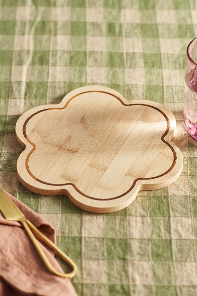 Bamboo Bloom Serving Board #1