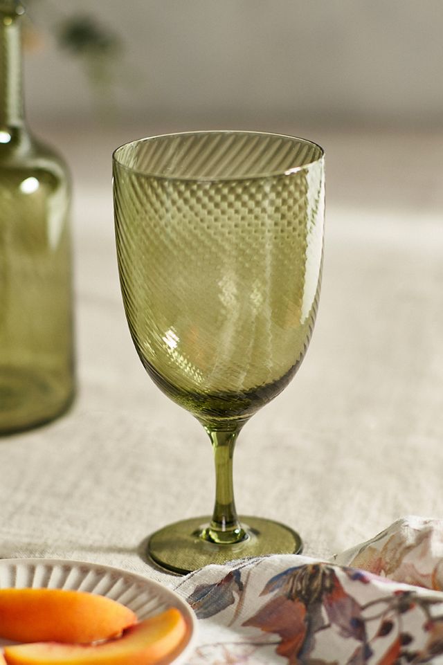 Green Ripple Glassware Collection #3