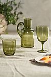 Green Ripple Glassware Collection