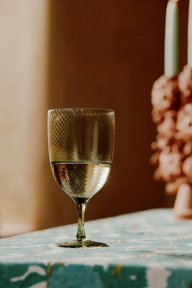 Green Ripple Glassware Collection #1