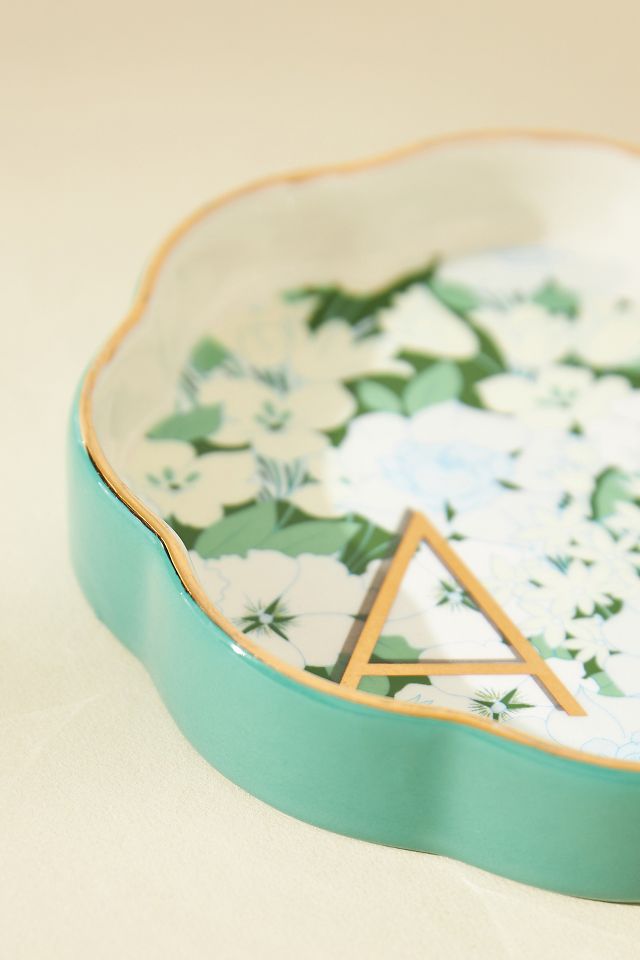 Lyla Monogram Trinket Dish #1