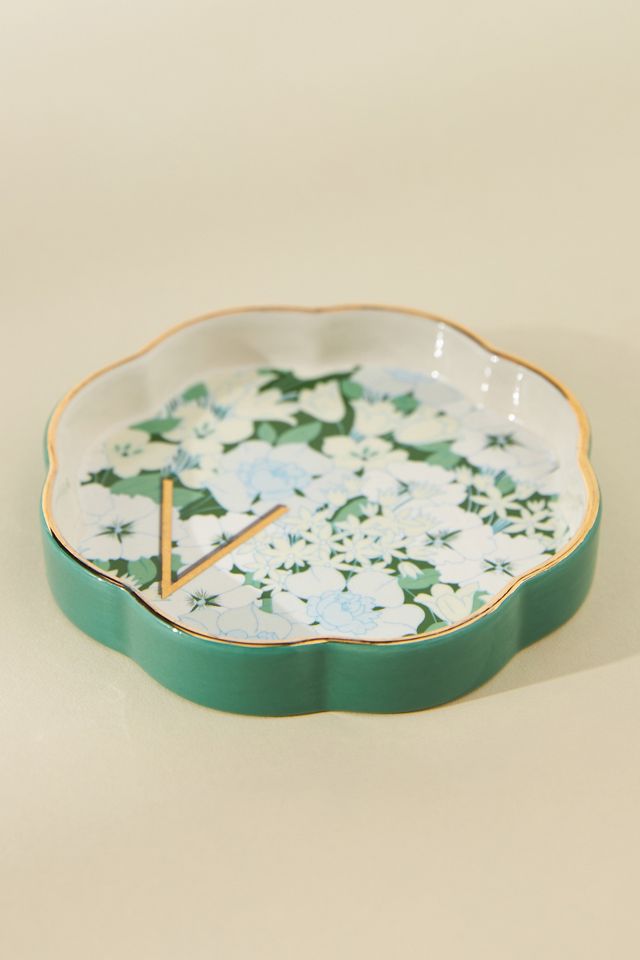 Lyla Monogram Trinket Dish (V)