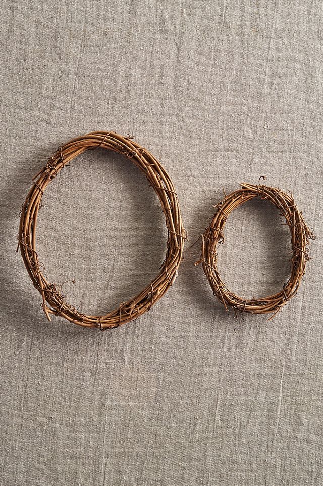 Mini Woven Rattan Wreaths, Set of 2 #2