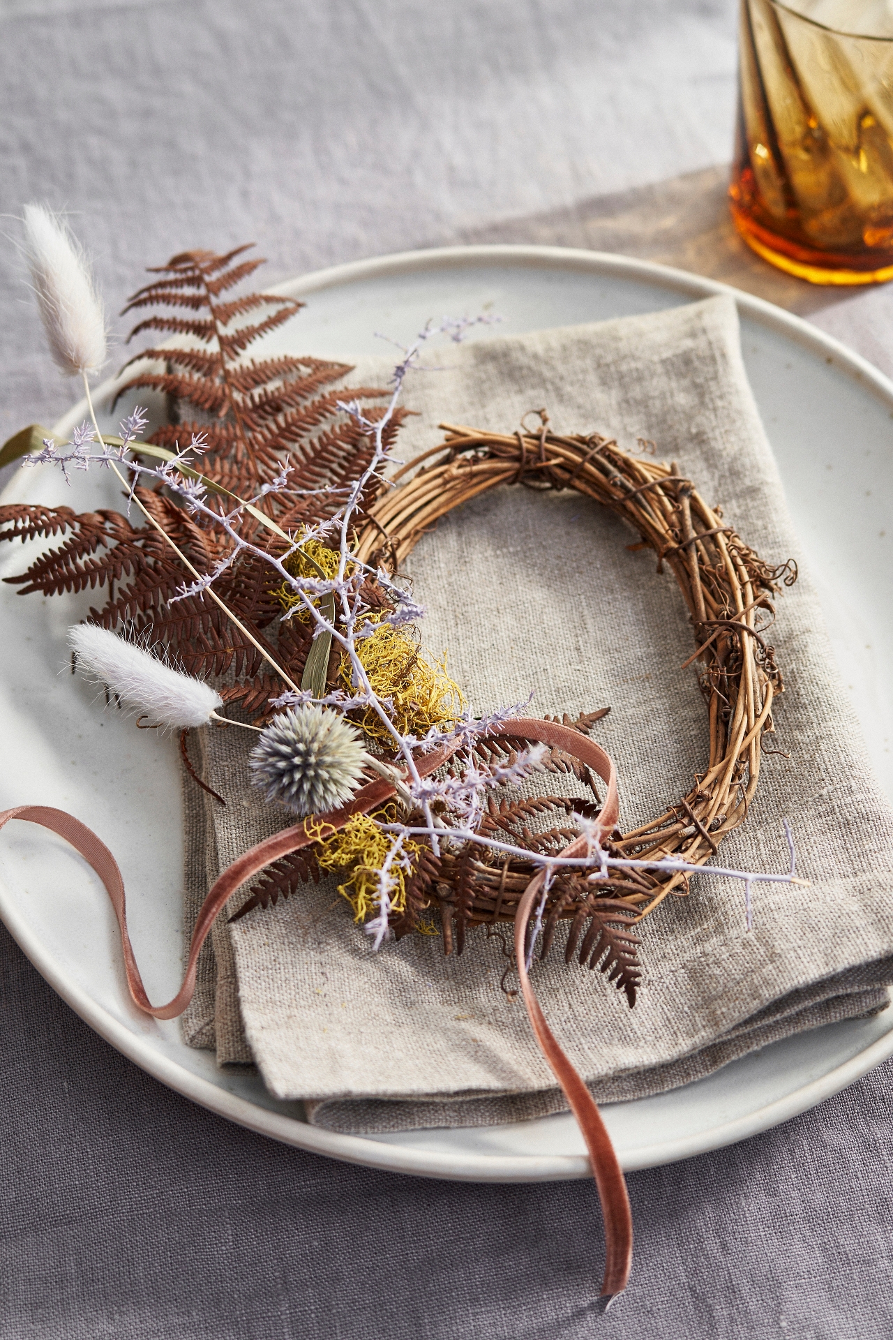 Mini Woven Rattan Wreaths, Set of 2