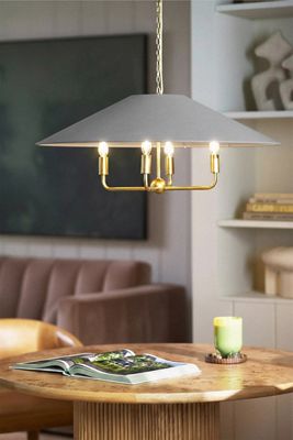 Lulu Velvet Empire Shade Chandelier