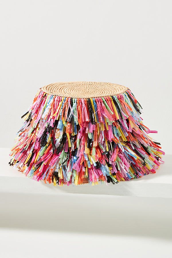 Sensi Studio Frayed Lamp Bucket Hat In Multicolor