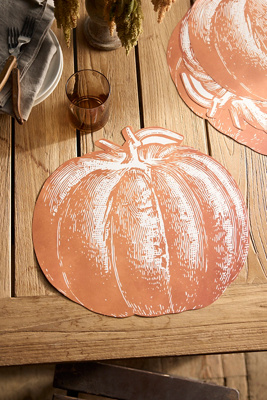 Terrain Pumpkin Paper Placemats, Set Of 12