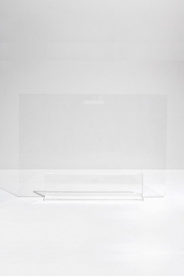 Clear Acrylic Freestanding Pet Gate Panel, 30 Inches Tall
