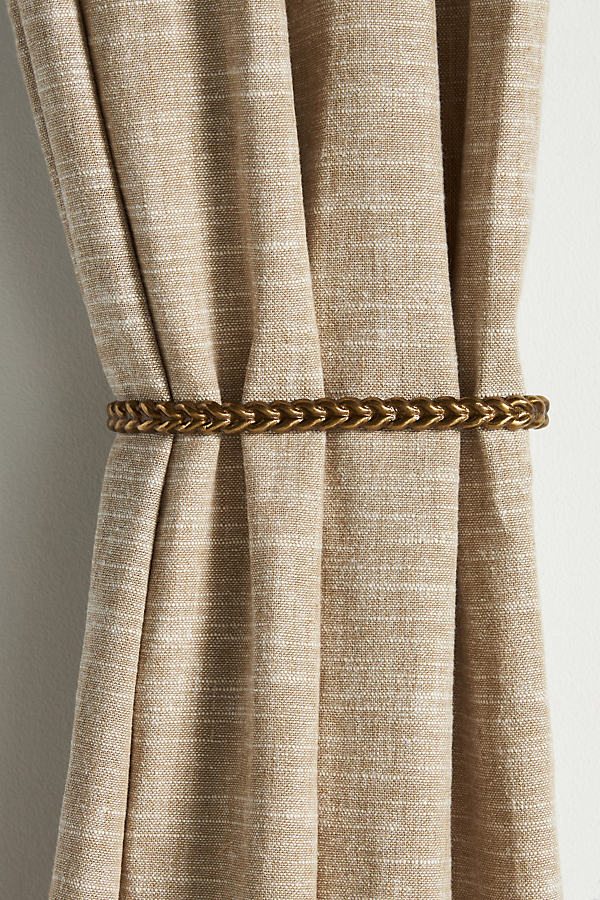 Nuri Braided Brass Curtain Holdback