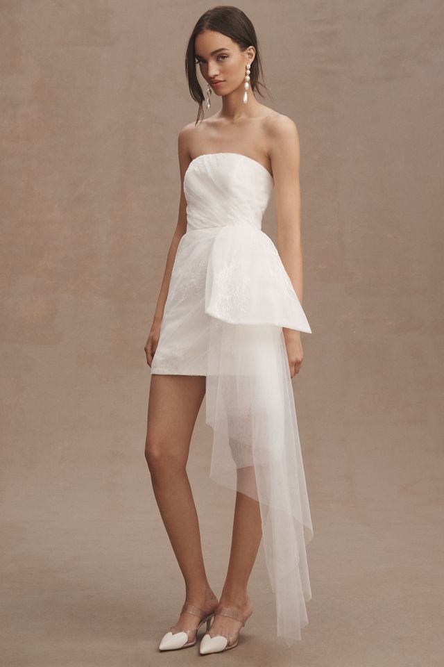 Sachin & Babi Felicity Strapless Side-Bow Mini Dress #4