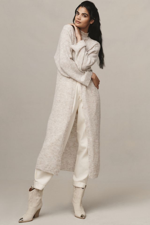 By Anthropologie Solid Long Cardigan Sweater #3