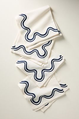 Madeline Embroidered Napkins, Set of 4