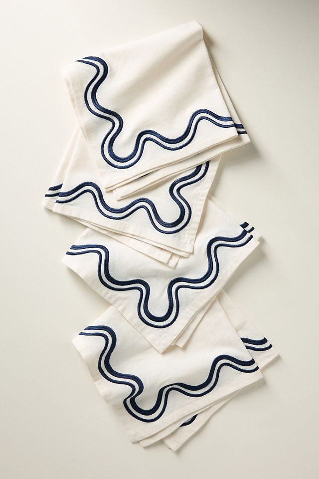 Madeline Embroidered Napkins, Set of 4 #2