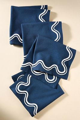 Madeline Embroidered Napkins, Set of 4