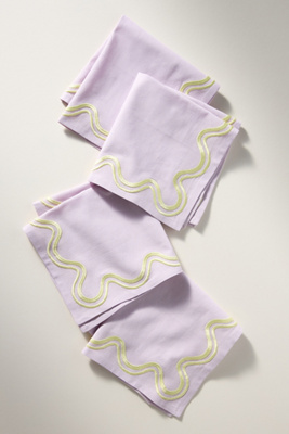 Madeline Embroidered Napkins, Set of 4