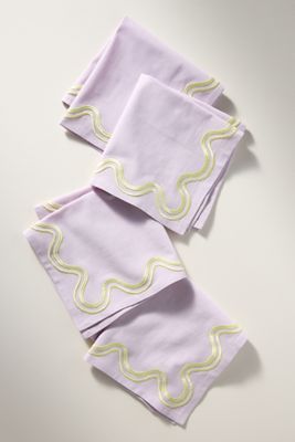 Madeline Embroidered Napkins, Set of 4