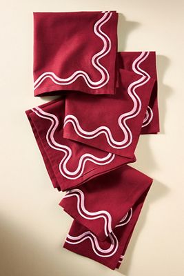 Madeline Embroidered Napkins, Set of 4